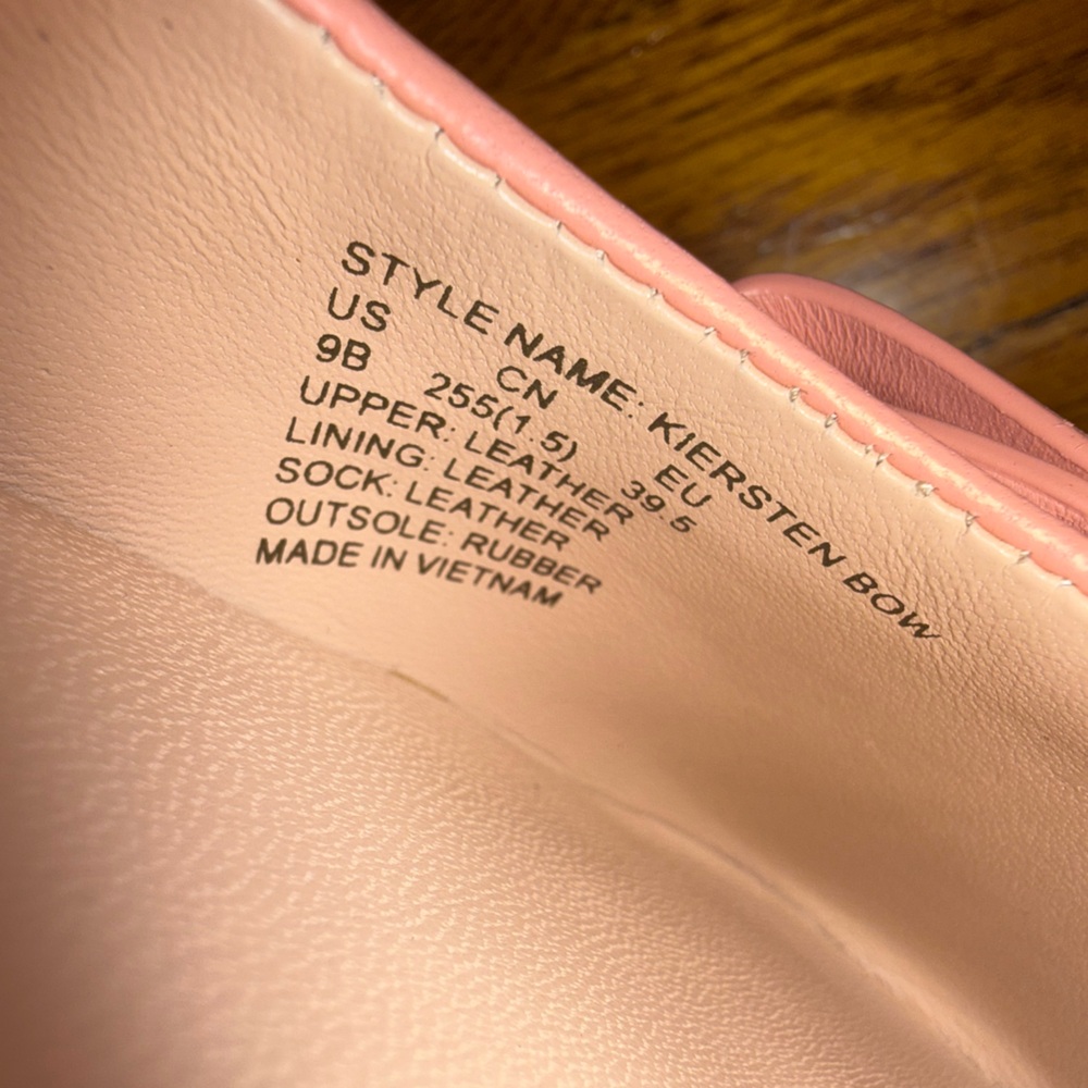 Kate Spade Women’s Kiersten Bow Pink Ballet Flats - Picture 7 of 8
